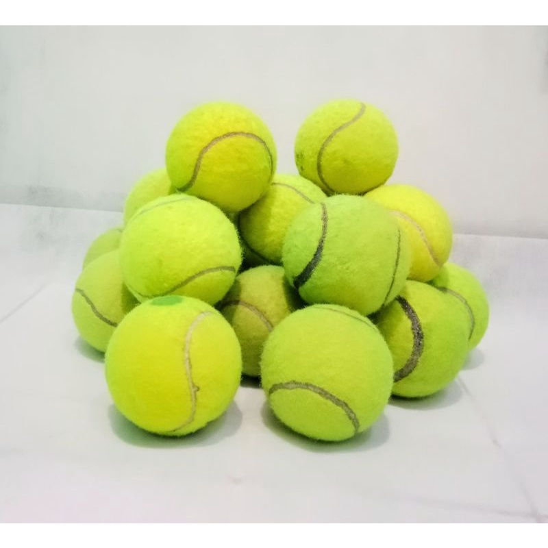 bola tenis bekas / bola untuk latihan tenis lapangan/ bola kasti murah layak pakai