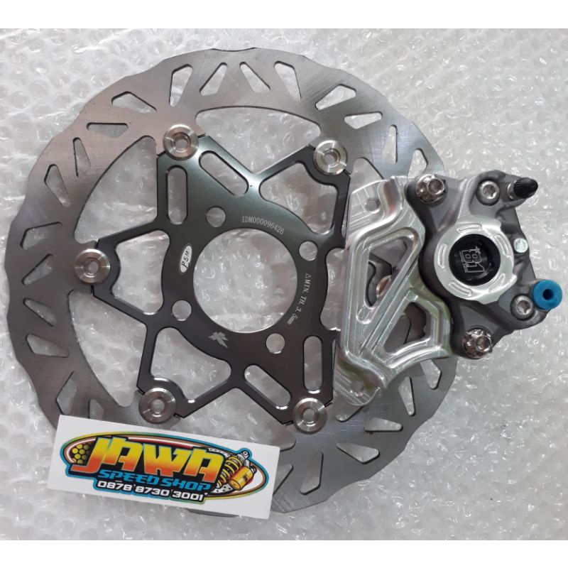 Disc cakram piringan PSM 260mm kaliper 8.1 racing braket shok standar beat scopy vario 125 vario 150