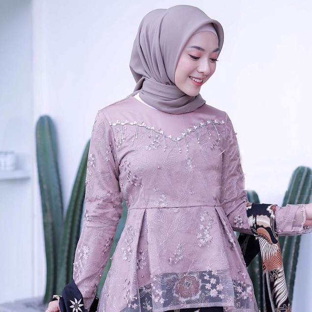 New Arrival - Atasan blouse Kebaya Payet Yunika Kalica Devina - Kebaya Wisuda - Kebaya Modern - Kebaya Kondangan