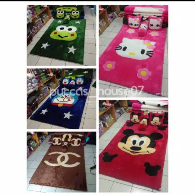 Surpet standart mini Grad D ukuran 180x100/4cm. Bantal 2 guling 1 rikues motif di chat seller