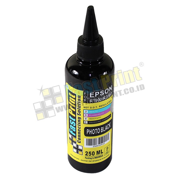 Fast Print Dye Based Photo Premium Epson R2000 - Photo Black - 250 ML