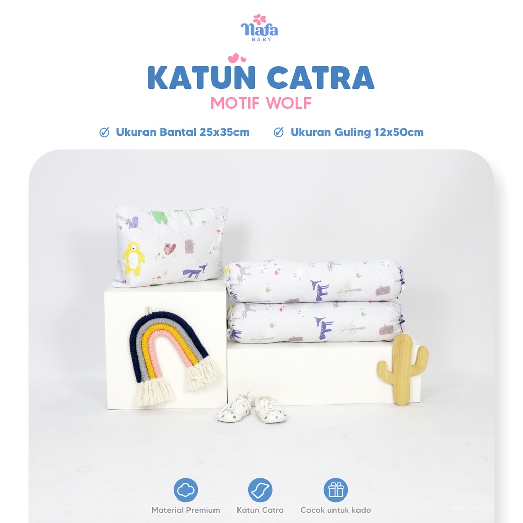 NAFA BABY - Bantal Guling Bayi New Born | Sarung Bantal Guling Bayi