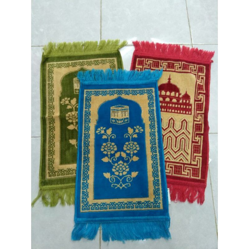 sajadah sablon izmir mini/sajadah souvenir /sajadah thalilan