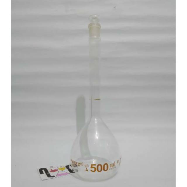 Labu Ukur 500ml - Volumetrik Flask 500ml pyrex