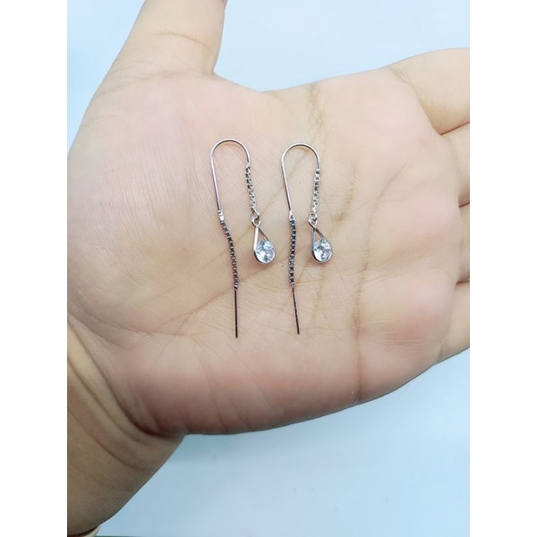 ANTING GIWANG PERAK 925 ASLI LAPIS EMAS/ANTING TUSUK SULAM OVAL MP 1/ANTING ASLI SILVER/ PERHIASAN ANTING FASHION WANITA