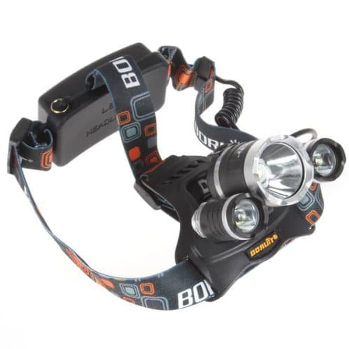 Headlamp 3 Cree XM L T6 High Power 5000 Lumens