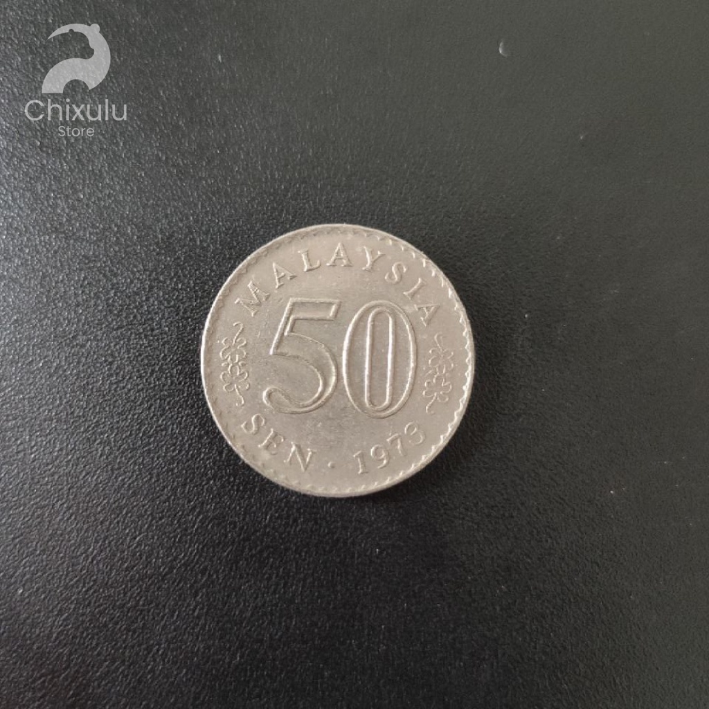 Koleksi Uang Koin Asing 50 Sen Malaysia Tahun 1973 | Koleksi Uang Luar Negeri