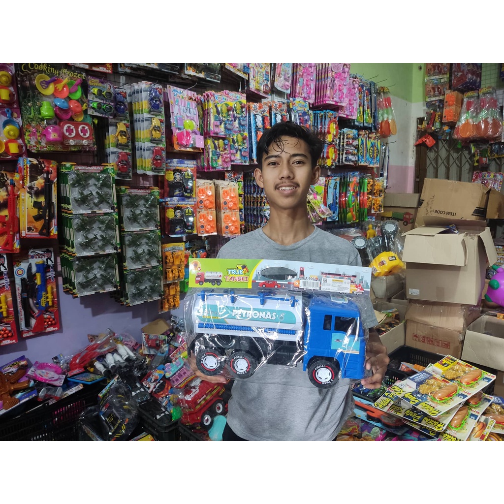 Mainan Anak Truk Tangki Pertamina Dex , Air mineral , Shell 3014T