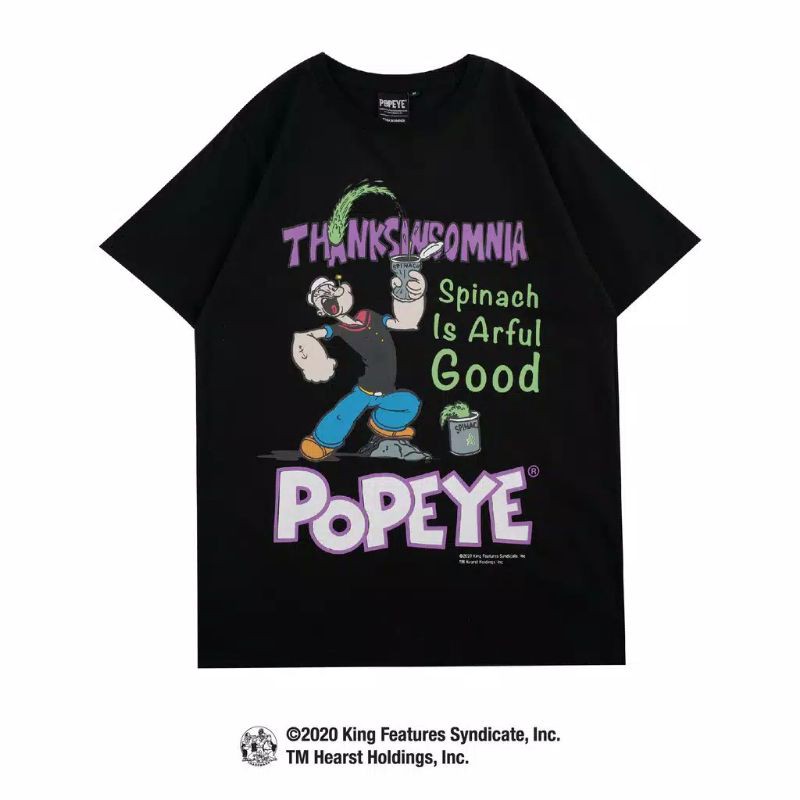 Popeye x Thanksinsomnia Tees Ottilie Black