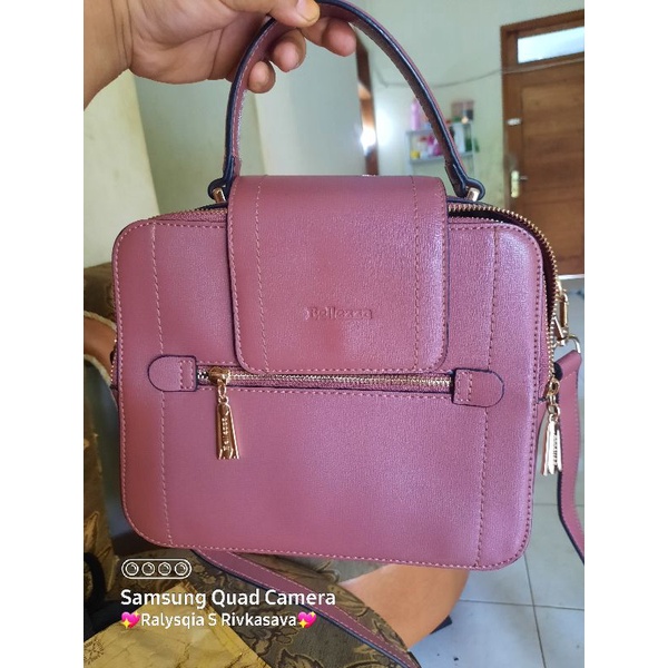 Tas belleza original preloved warna nude