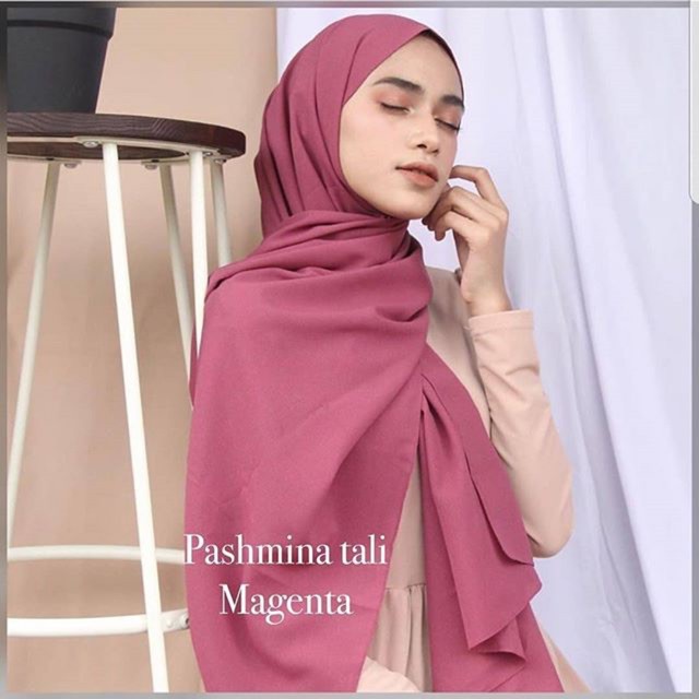 PASHMINA TALI bahan diamond 150x75 tepi jahit