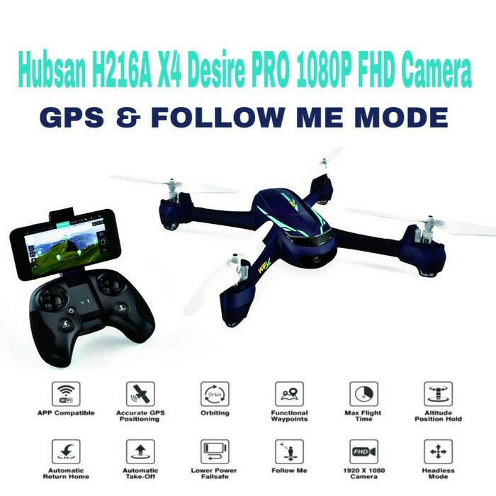 Drone Hubsan H216A Desire X4 PRO GPS FVP 1080p FHD