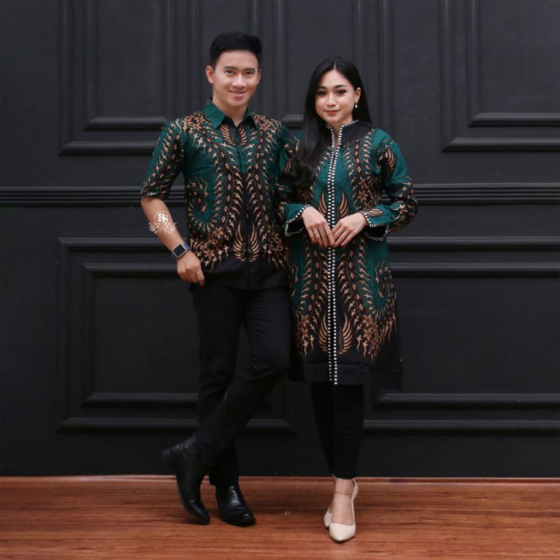 TUNIK BATIK COUPLE KEMEJA TUNIK BATIK  BATIK SRAGENAN