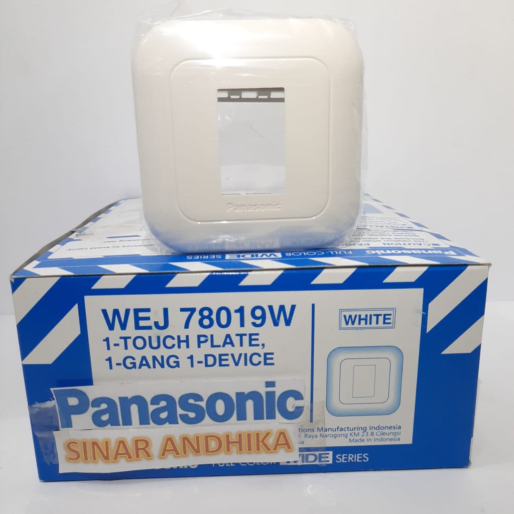 FRAME SAKLAR 1 GANG 1 DEVICE PUTIH PANASONIC WEJ 78019