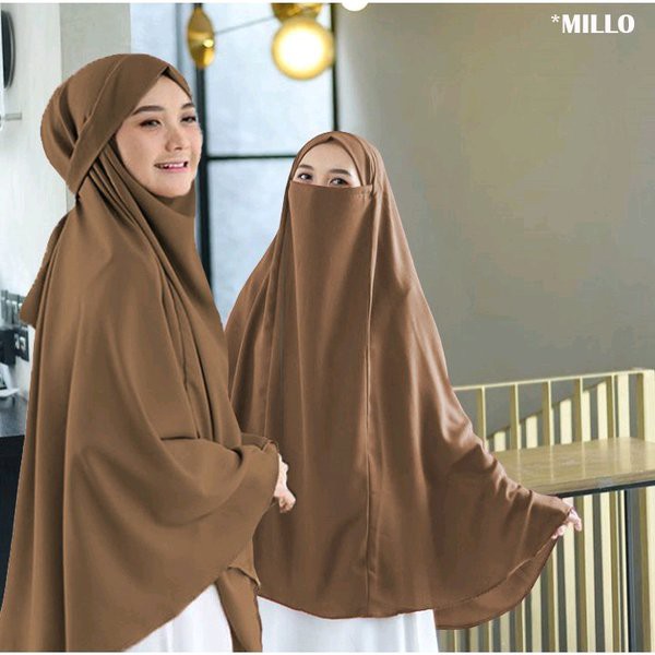 Jual HIJAB INSTAN JUMBO CADAR NIQAB KHIMAR CADAR ANTI CORONA Limited