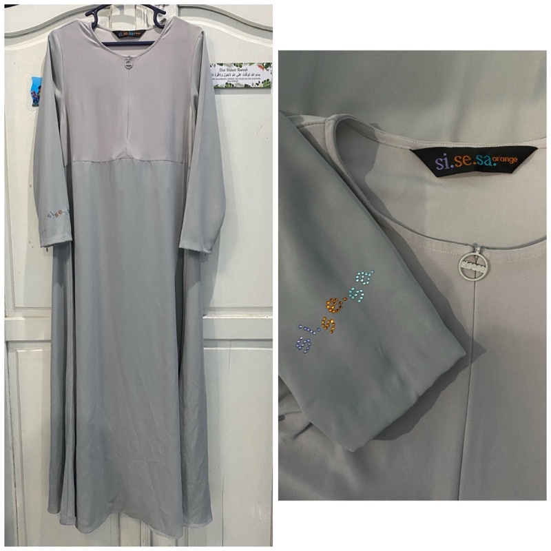 Preloved dress sisesa grey sz 96/140