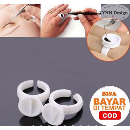 CINCIN LEM BULU MATA RING GLUE EYELASH UKURAN KECIL DAN SEDANG