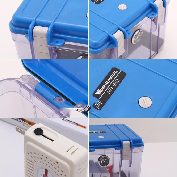Dry Box Kamera Kotak Kering dengan Dehumidifier Size S - DB-2820 - BIRU