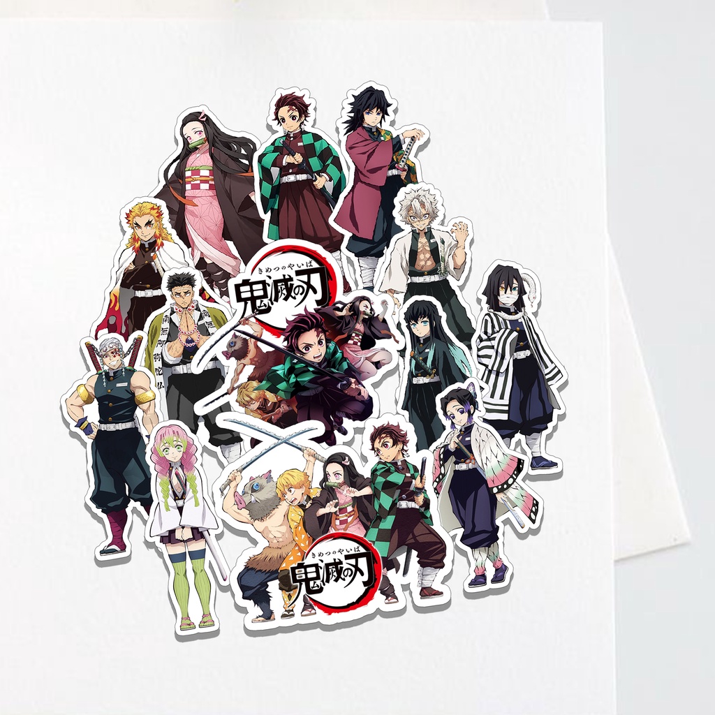 

Sticker Demon Slayer : Kimetsu No Yaiba Aesthetic Stiker Waterproof Tumblr Handphone Series Isi (13 Pcs )