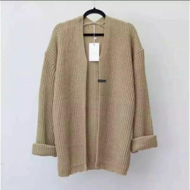 MY001-  KARDIGAN RAJUT HALUS KNIT CARDIGAN  OUTTER-Mocca