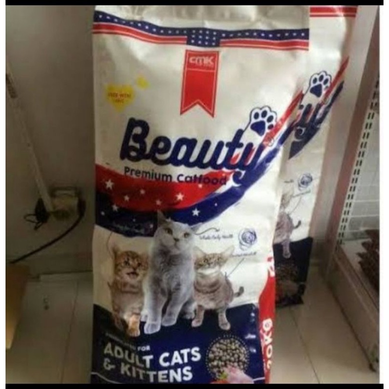 Grab/Gojek makanan kucing beauty 20 kg