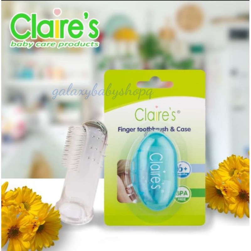 Claire's Finger Toothbrush &amp; Case