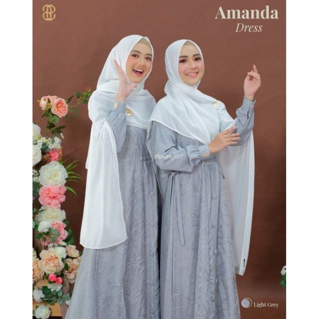 Saroja (555) Dress Batik Brukat Gamis Brukat Amanda | SJ Fashion