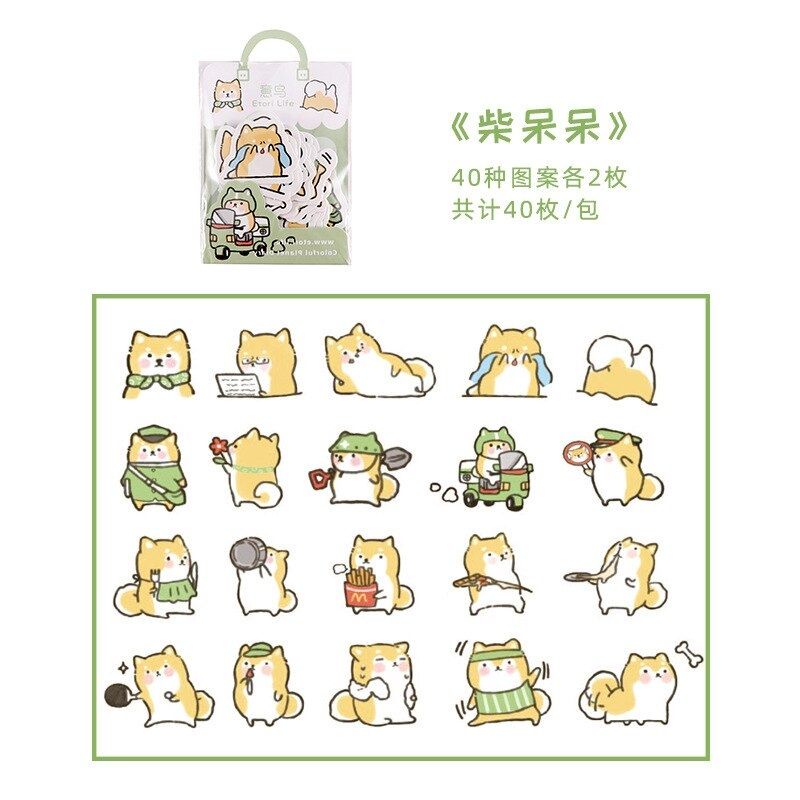

Sticker Kertas Gambar Lucu Dekorasi Diary / Jurnal / Scrapbook Tempe