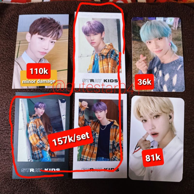 photocard felix hyunjin pc stray kids skz album only benefit chrismast evel hyunlix ce cevel pola d9
