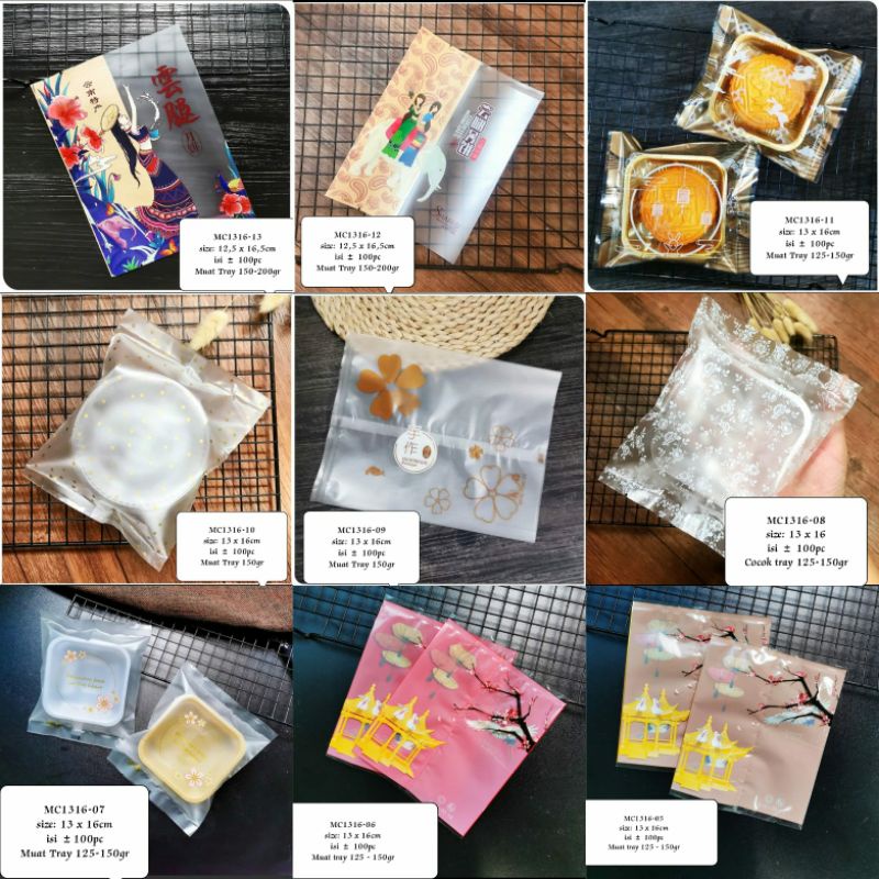Plastik Mooncake 150gr Plastik Kue Bulan MC1316