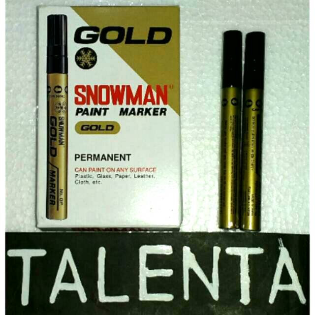 Spidol Emas/Paint Marker Gold Snowman