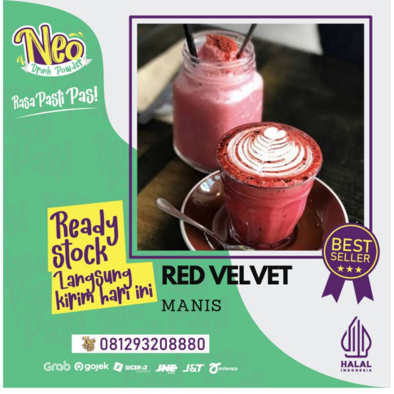 

Bubuk Minuman rasa Red Velvet 1 Kg / RedVelvet Powder/Bubuk RedVelvet/Serbuk rasa Red Velvet 1 Kg/RedVelvet manis