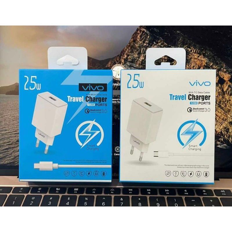 Charger VIVO AK779/Tc Travel Charger VIVO AK-799 Micro USB/Type C Fast Charging Original 100%
