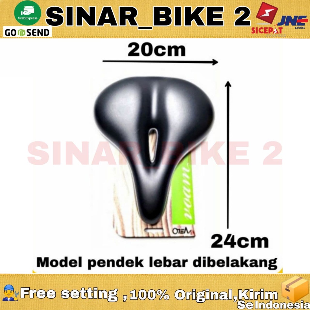 Sadel Velo Plush Gel Suspensi Super Empuk Sepeda Lipat MTB