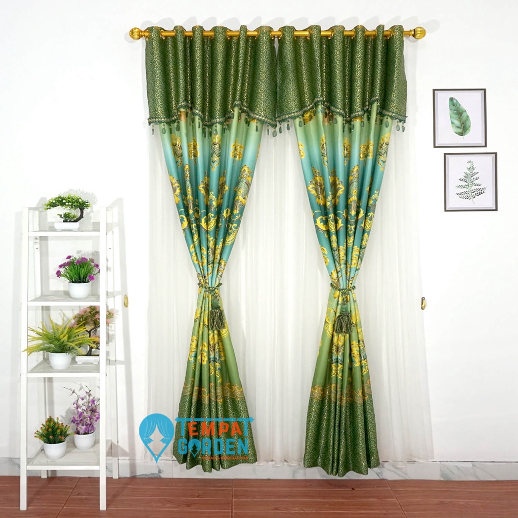 Gorden Blackout Tebal Gorden Minimalis Motif AM Mas Batik