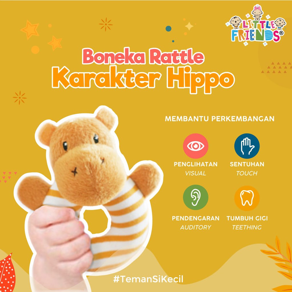 ♥BabyYank♥ BONEKA RATTLE KARAKTER BENTUK DONAT -MAINAN BAYI - TOY LFR1010 LFR1020 LFR1030 LFR1040 LFR1060