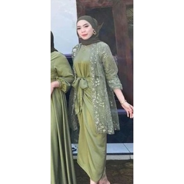 inner tunik+ rok lilit+ outer