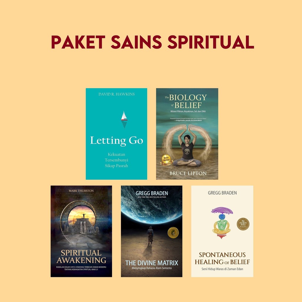 PAKET SAINS SPIRITUAL (5 BUKU) - DISKON 30%