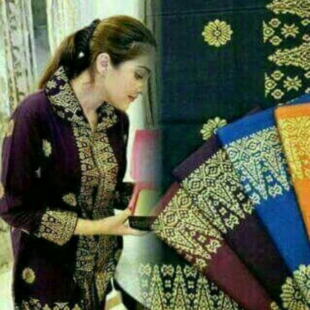 HT KAIN BATIK MOTIF ASHANTY PRADA SONGKET BATAK / KAIN BATIK PRADA MOTIF MINANG / BATIK PEKALONGAN