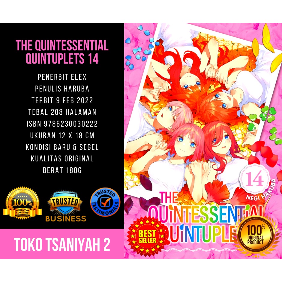 Jual Buku Komik Romance The Quintessential Quintuplets 14 Negi Haruba ...