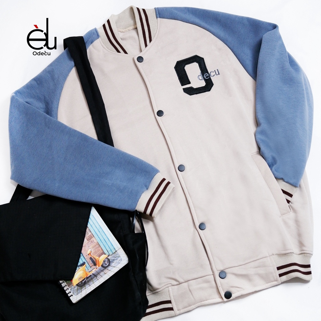 ODECU PREMIUM VARSITY BEIGE DENIM WANITA PRIA