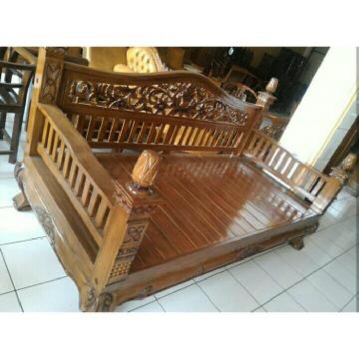 Jual Kursi Santai Bale Resban Kursi Keluarga Bahan Kayu Jati Shopee