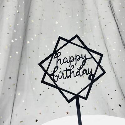 

KUE-PENGHIAS-ALAT- CAKE TOPPER / TUSUKAN HIASAN KUE HAPPY BIRTHDAY AKRILIK MOTIF HBD - AKRILIK ACAK