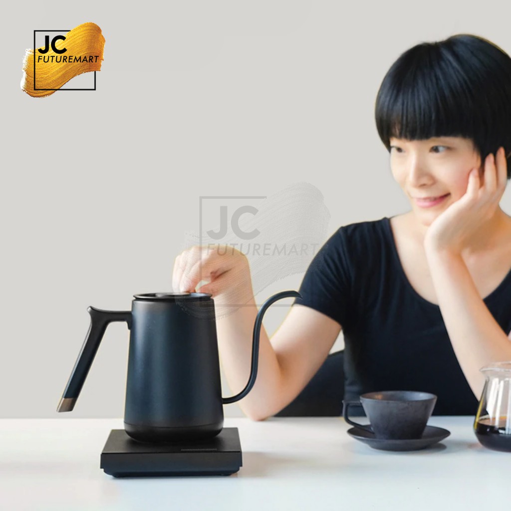 TIMEMORE MINI FISH ELECTRIC KETTLE 600ML - 1000W | TEKO KOPI ELEKTRIK - Hitam