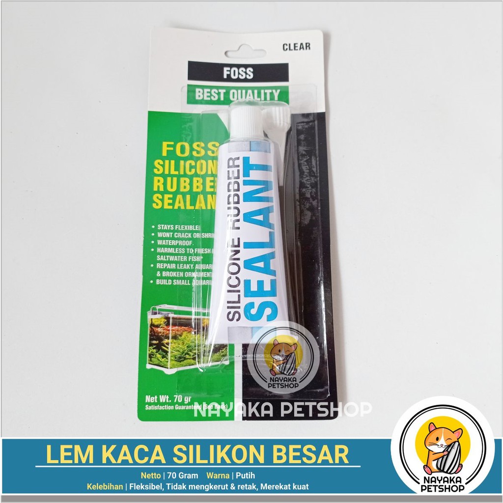 Lem Kaca 70 gr Silikon Sealant Aquarium Aquascape