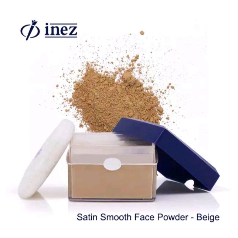 Bedak Tabur Original Inez Skin Linghtening Series Satin Smooth Face Powder