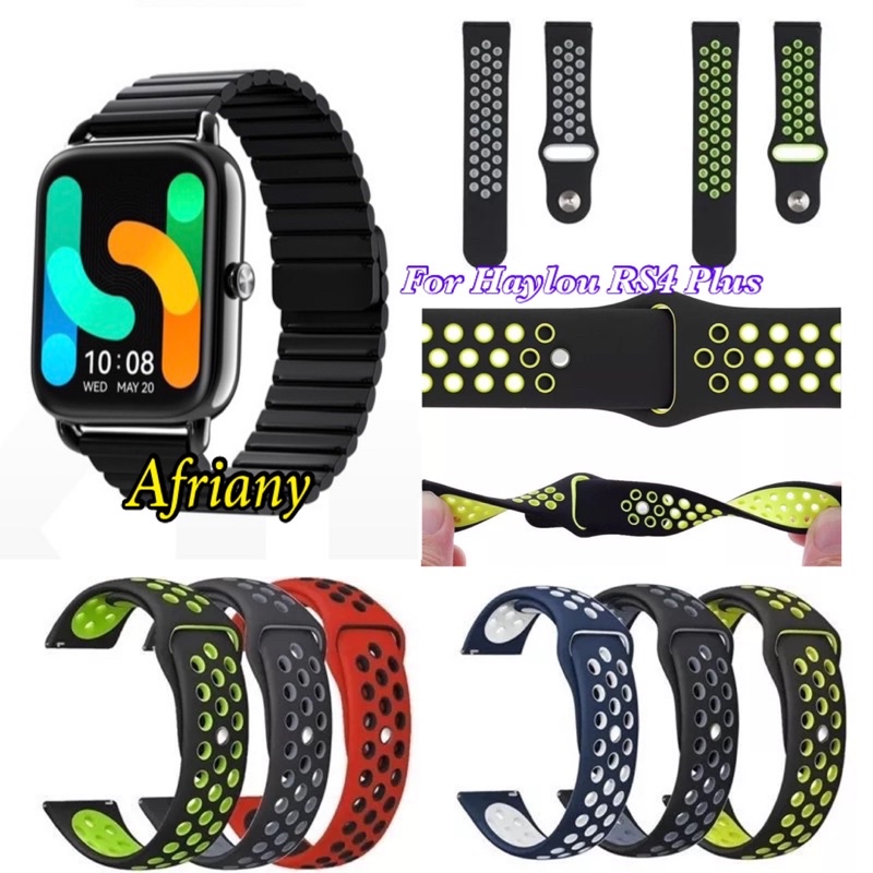 Strap Sport Haylou LS02/Haylou RS4 LS12/Haylou RS4 Plus/Haylou RS5 LS19 2024 Rubber Silikon Silicone