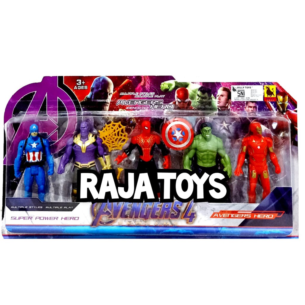 MAINAN ROBOT AVENGERS ISI 5PCS AVENGERS MURAH