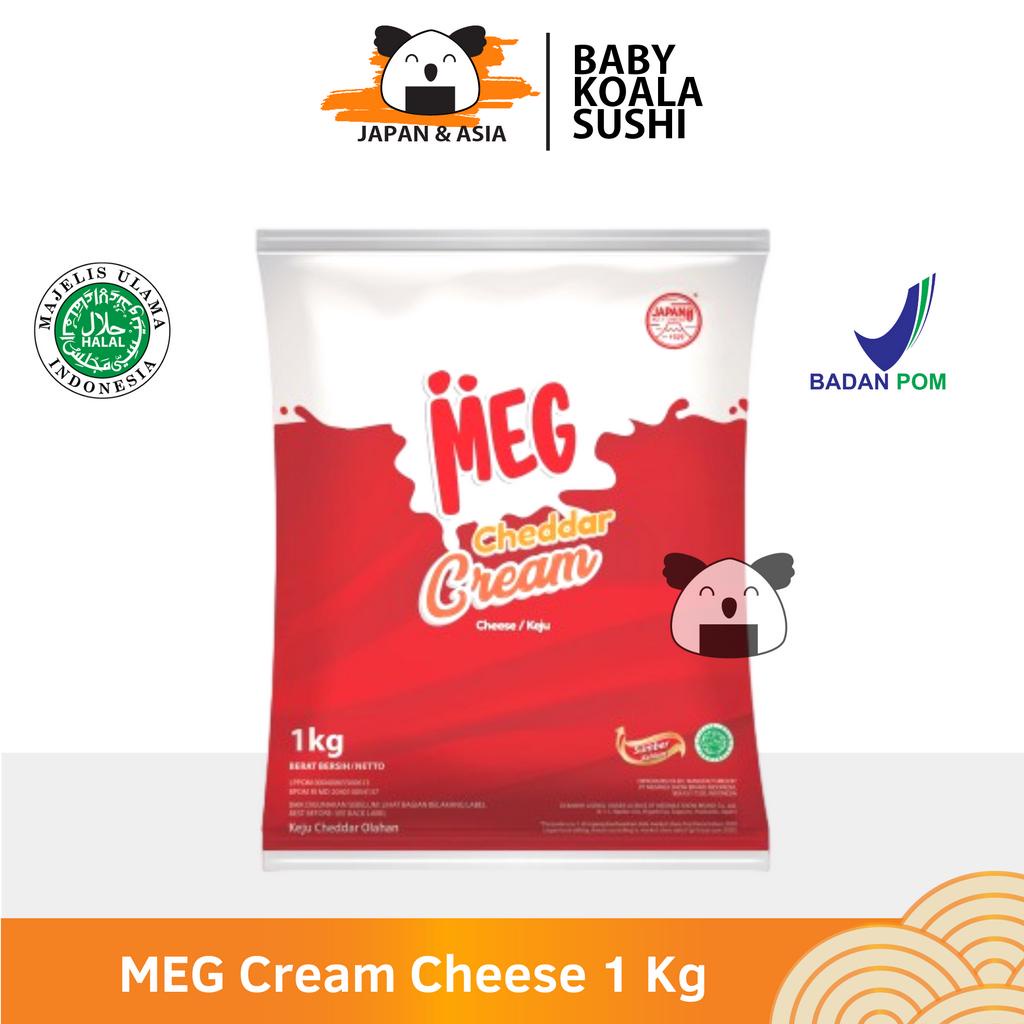 MEG CHEESE Keju Cheddar Cream 1 Kg Halal │ Chedar