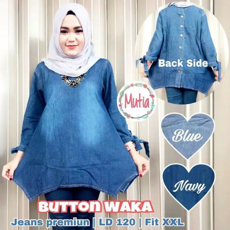 tunik jeans wanita